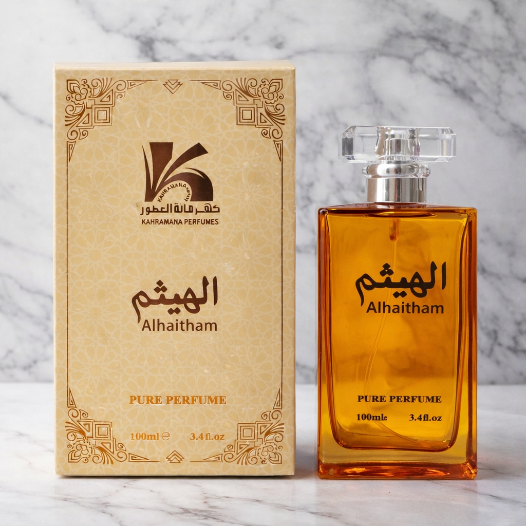 Alhaitham Pure Perfume by Kahramana Perfumes – Luxury Long-Lasting Arabic Fragrance Spraymium Fragrance Spray - 100ml