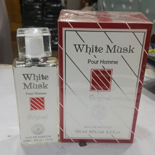 White Musk Pour Homme Original Eau De Parfum – Long-Lasting Premium Men's Fragrance Spray, 100ml
