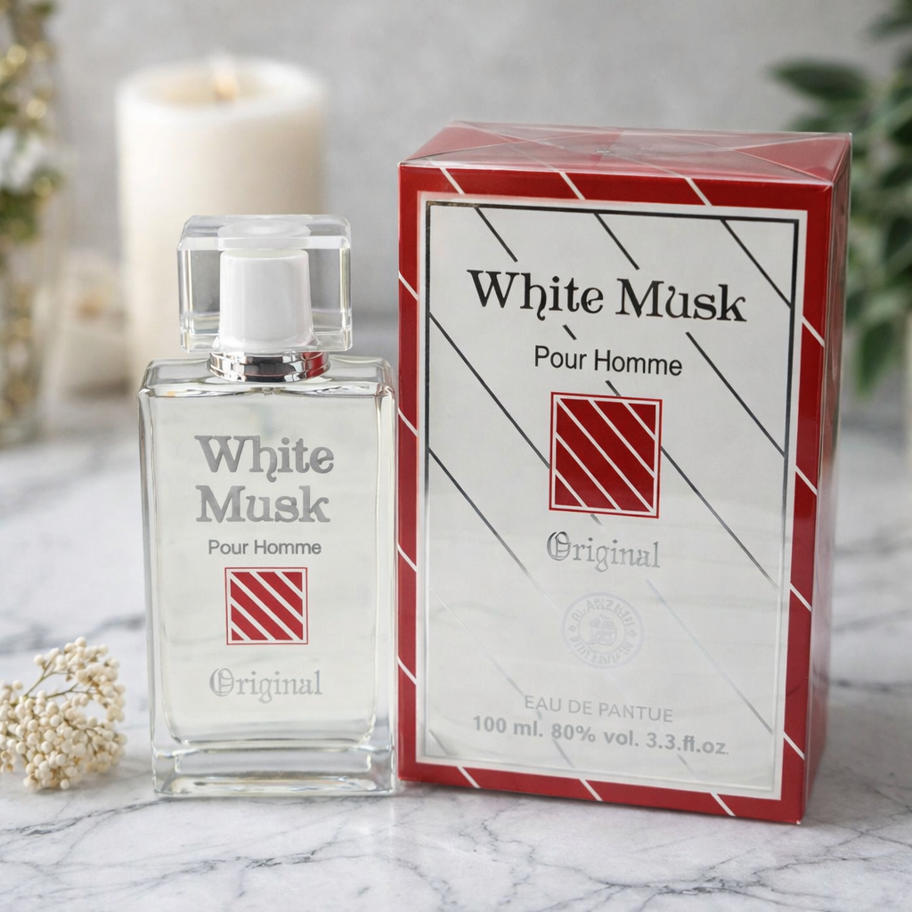 White Musk Pour Homme Original Eau De Parfum – Long-Lasting Premium Men's Fragrance Spray, 100ml